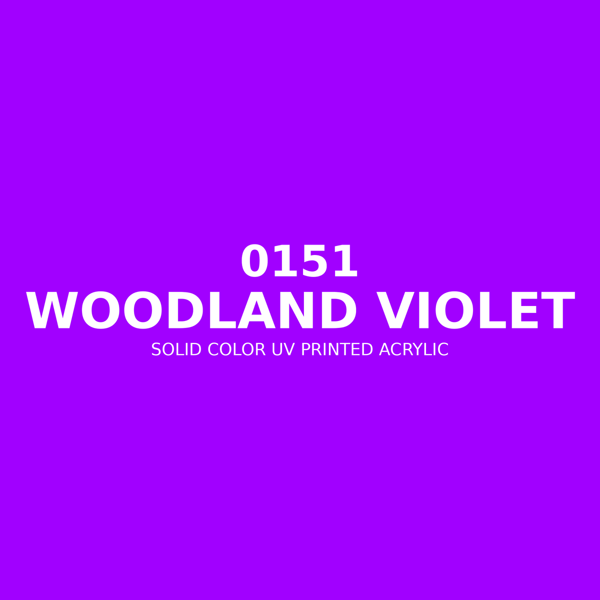 0151 | Woodland Violet | Solid Color UV Printed Acrylic - Solid Color UV Printed Acrylic