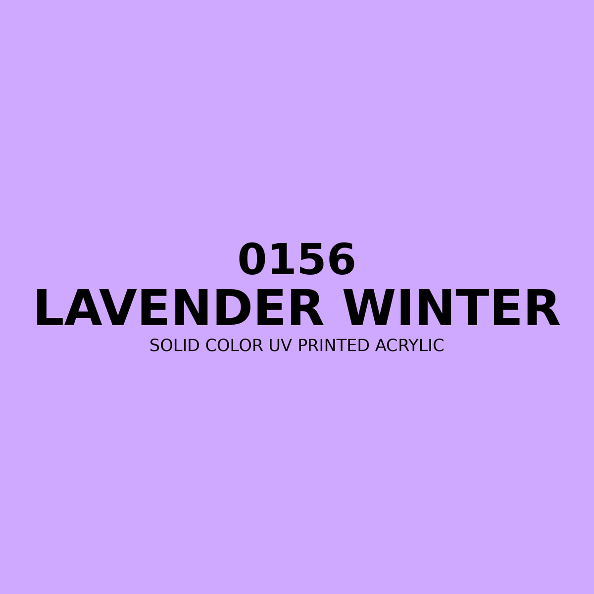 0156 | Lavender Winter | Solid Color UV Printed Acrylic - Solid Color UV Printed Acrylic