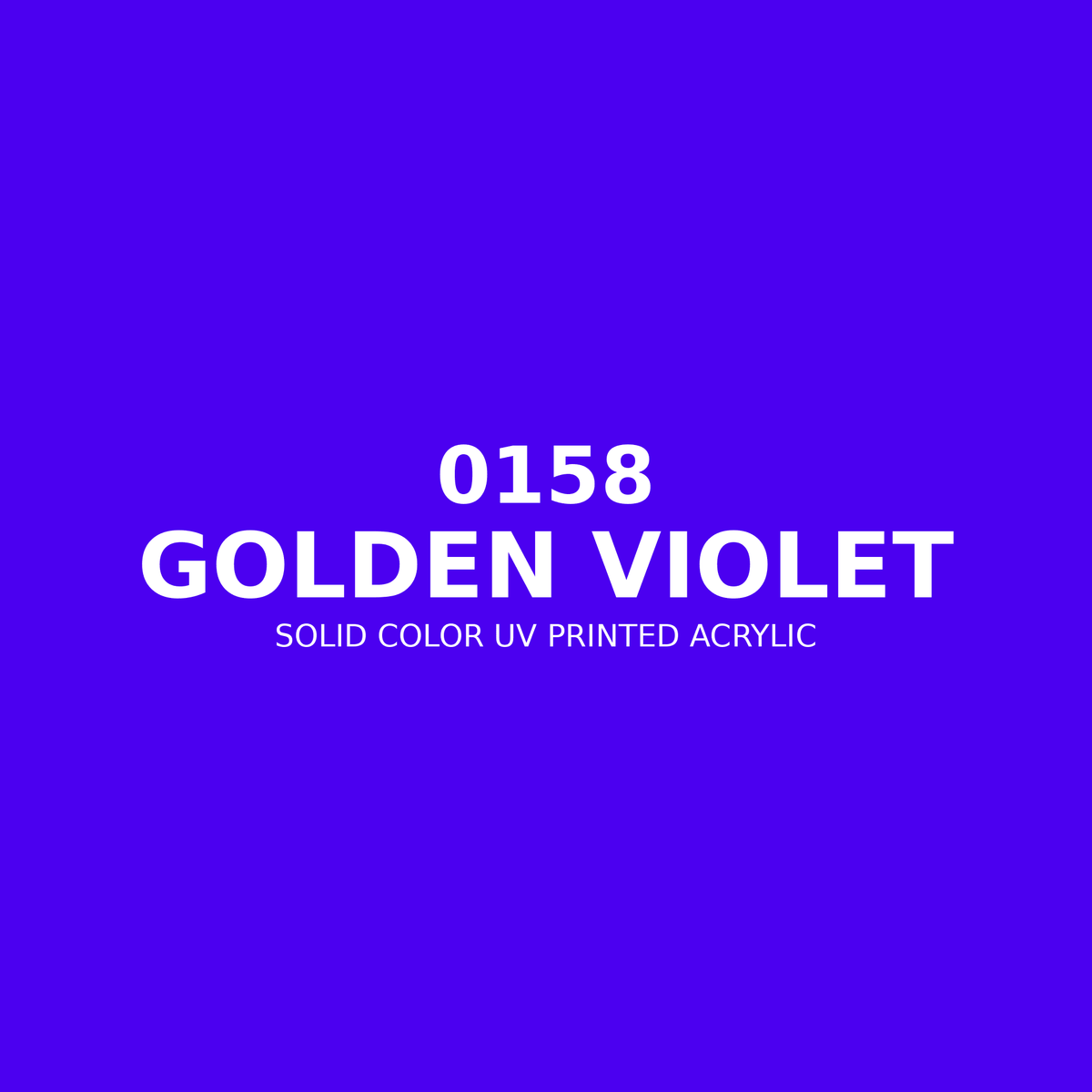 0158 | Golden Violet | Solid Color UV Printed Acrylic - Solid Color UV Printed Acrylic