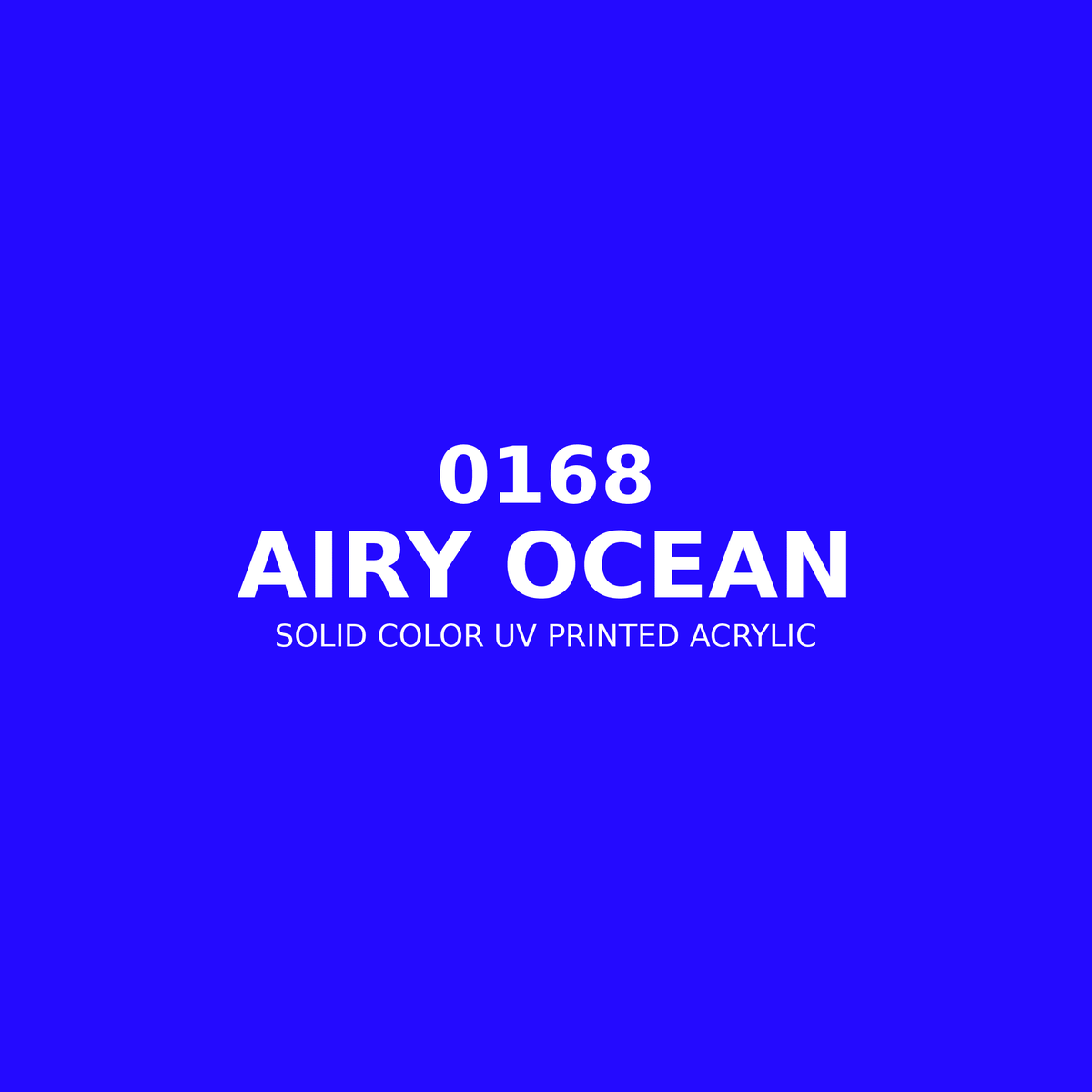0168 | Airy Ocean | Solid Color UV Printed Acrylic - Solid Color UV Printed Acrylic