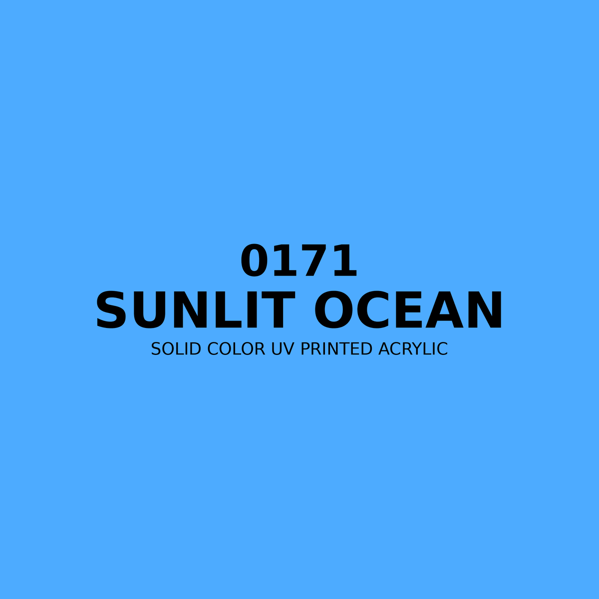 0171 | Sunlit Ocean | Solid Color UV Printed Acrylic - Solid Color UV Printed Acrylic