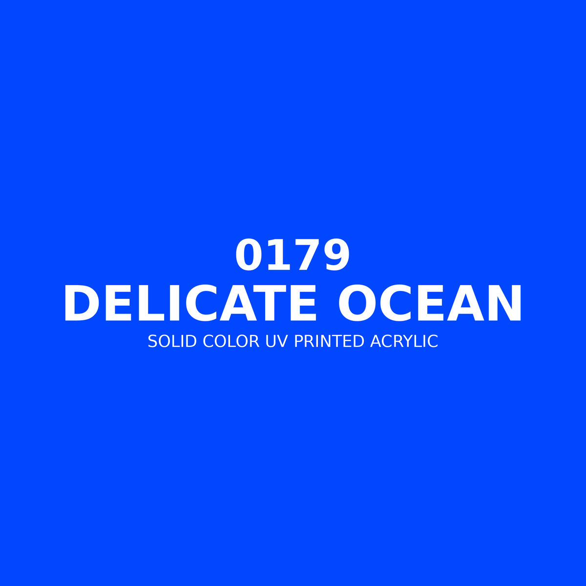 0179 | Delicate Ocean | Solid Color UV Printed Acrylic - Solid Color UV Printed Acrylic