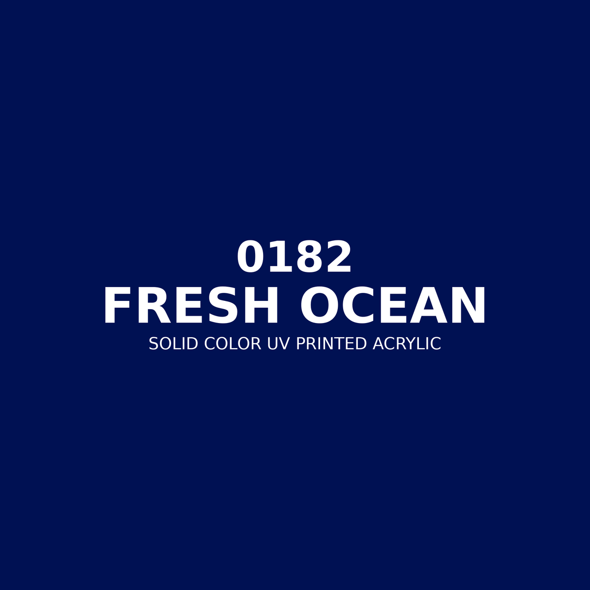 0182 | Fresh Ocean | Solid Color UV Printed Acrylic - Solid Color UV Printed Acrylic
