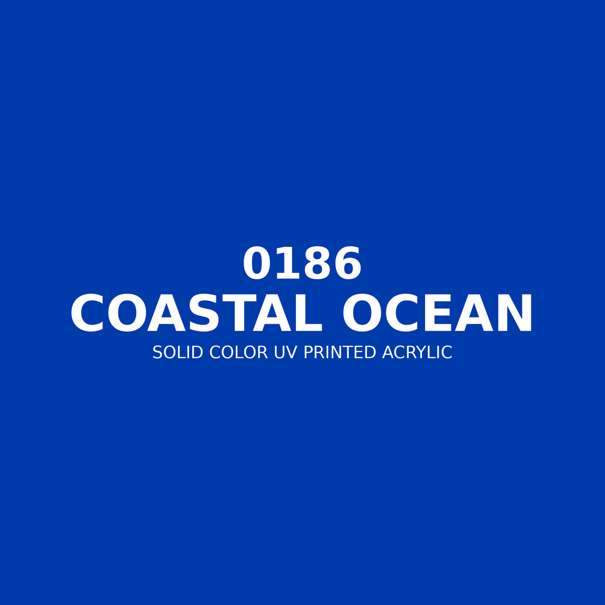 0186 | Coastal Ocean | Solid Color UV Printed Acrylic - Solid Color UV Printed Acrylic