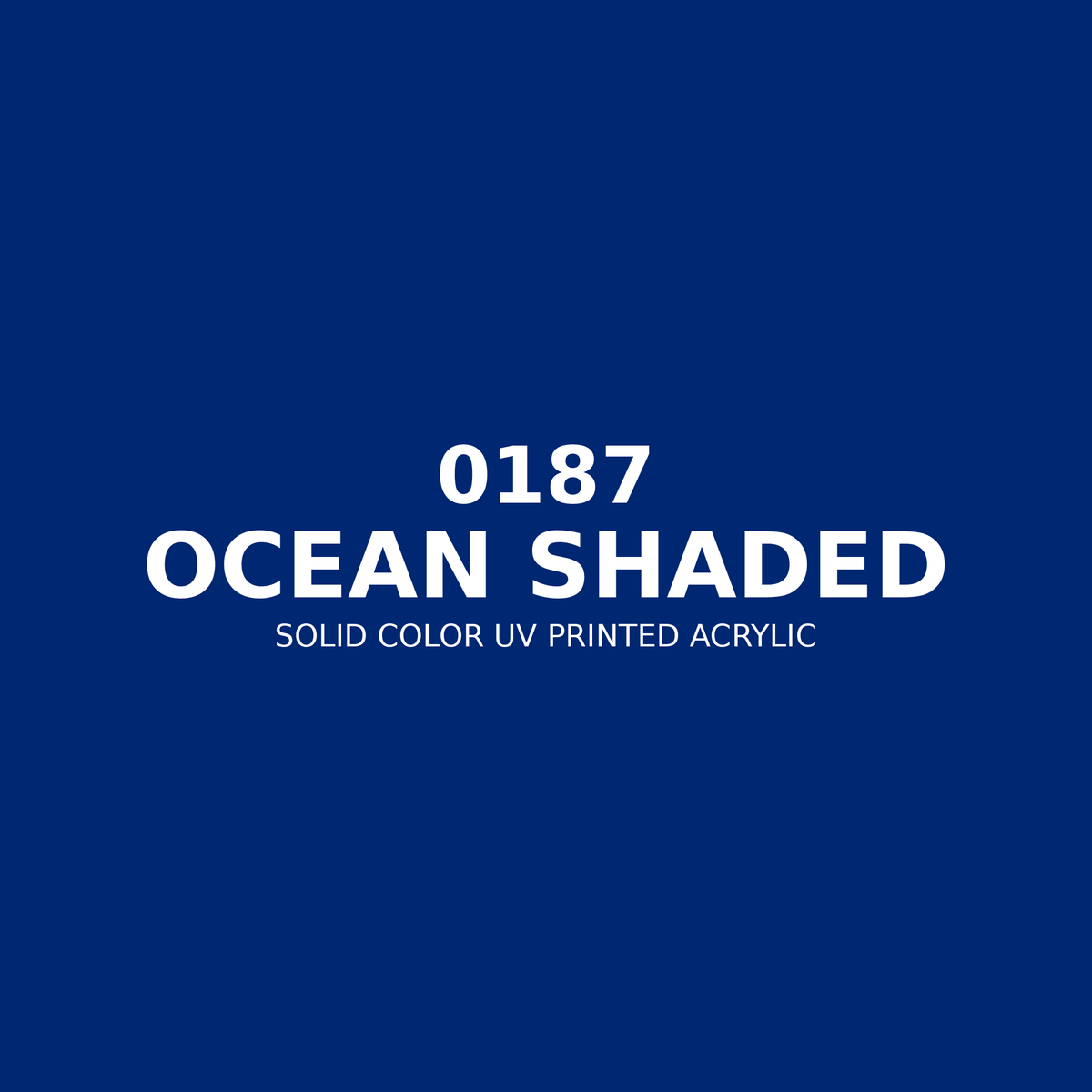 0187 | Ocean Shaded | Solid Color UV Printed Acrylic - Solid Color UV Printed Acrylic