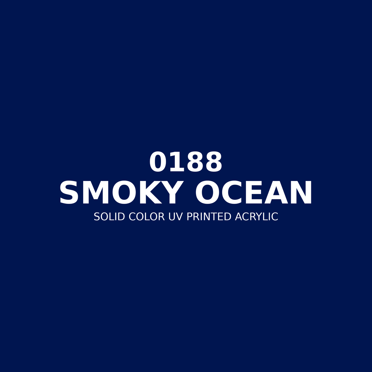 0188 | Smoky Ocean | Solid Color UV Printed Acrylic - Solid Color UV Printed Acrylic
