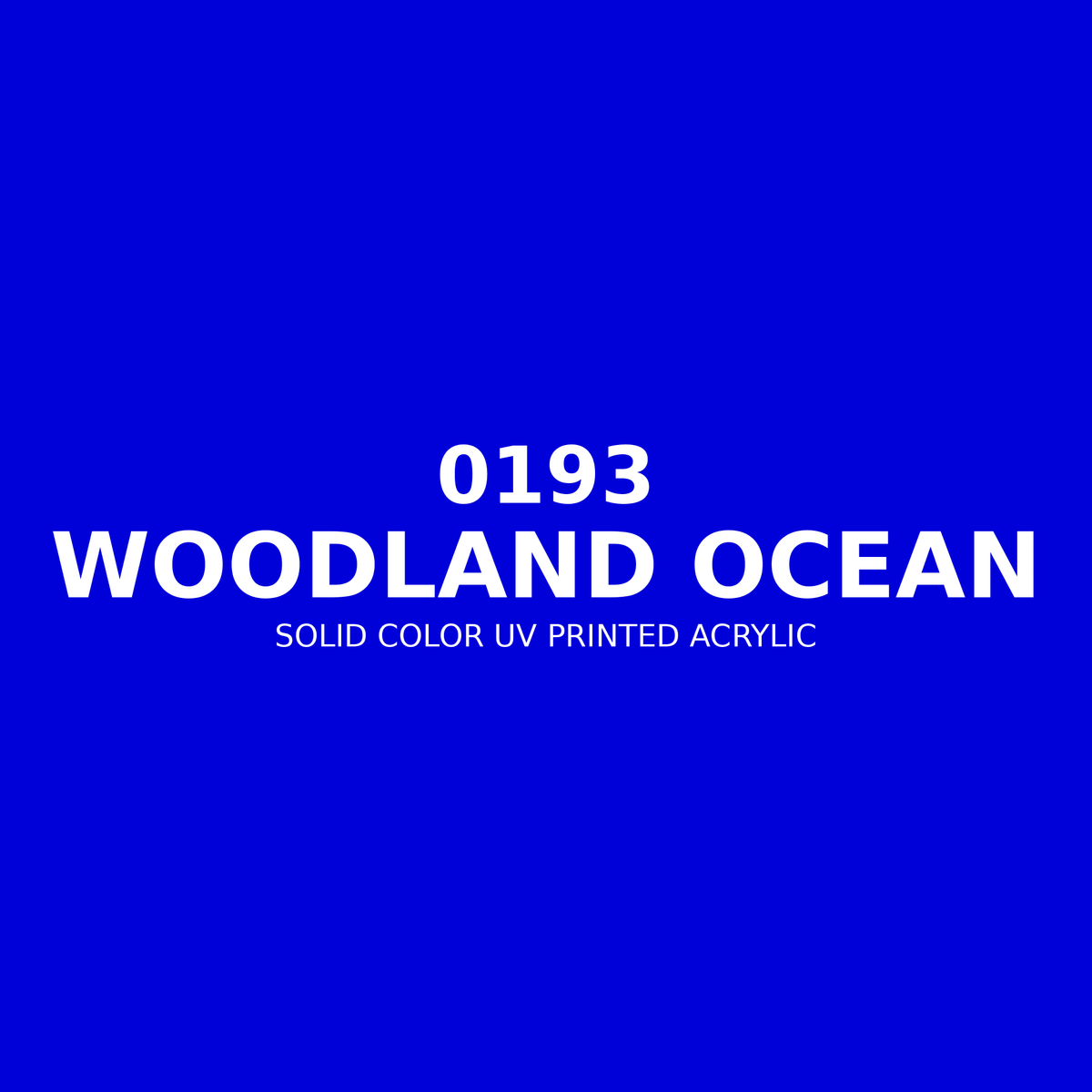 0193 | Woodland Ocean | Solid Color UV Printed Acrylic - Solid Color UV Printed Acrylic