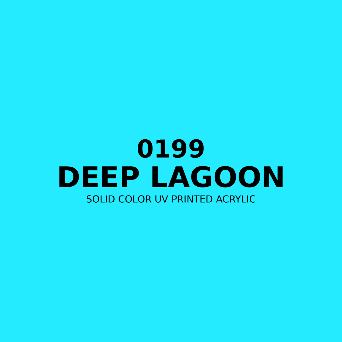 0199 | Deep Lagoon | Solid Color UV Printed Acrylic - Solid Color UV Printed Acrylic
