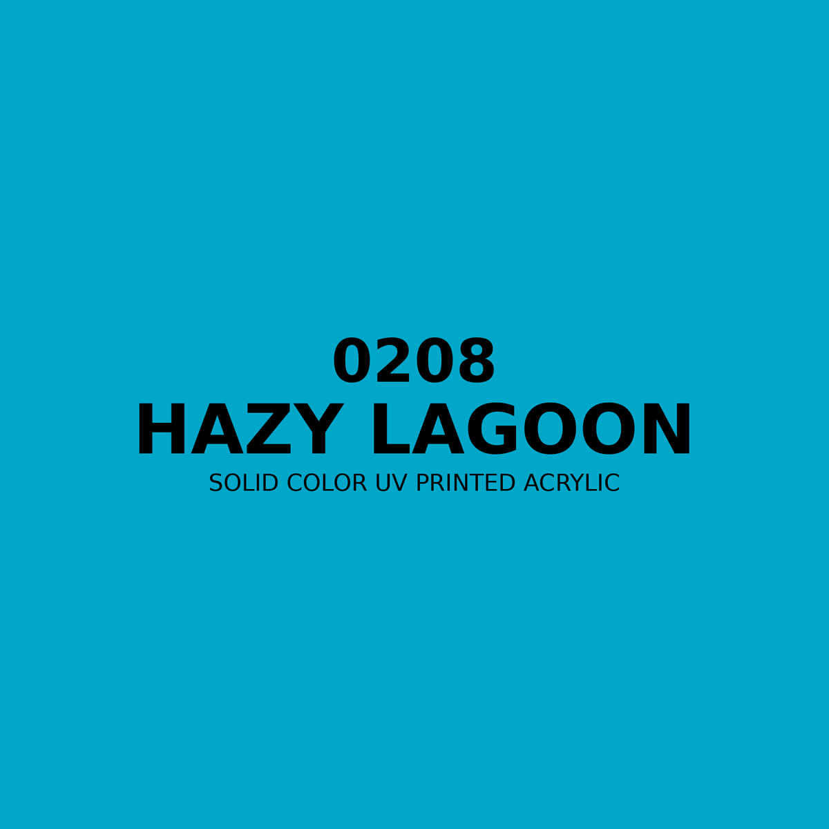 0208 | Hazy Lagoon | Solid Color UV Printed Acrylic - Solid Color UV Printed Acrylic