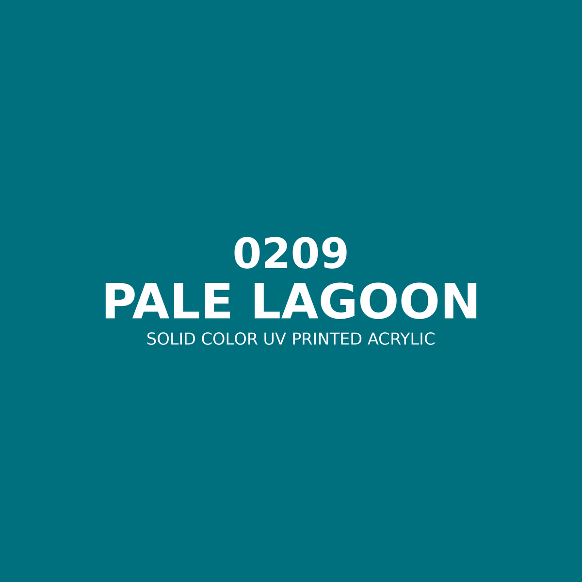 0209 | Pale Lagoon | Solid Color UV Printed Acrylic - Solid Color UV Printed Acrylic