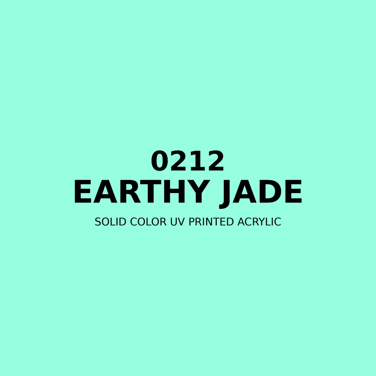 0212 | Earthy Jade | Solid Color UV Printed Acrylic - Solid Color UV Printed Acrylic