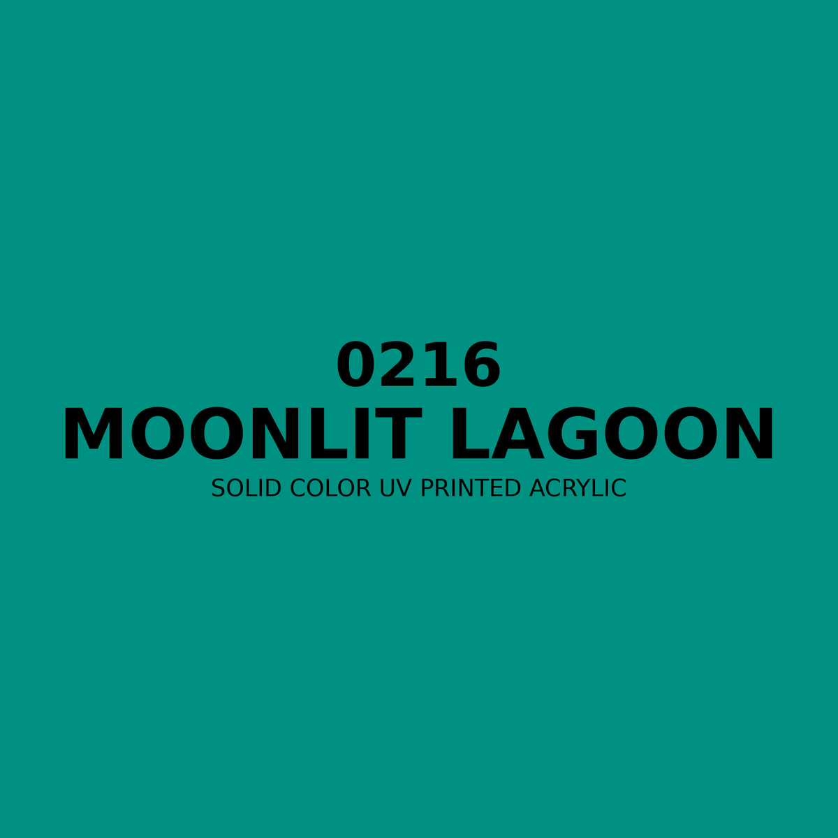 0216 | Moonlit Lagoon | Solid Color UV Printed Acrylic - Solid Color UV Printed Acrylic