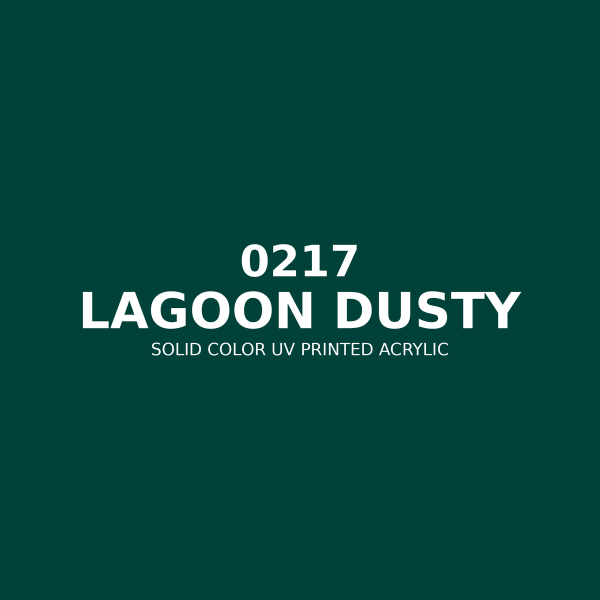 0217 | Lagoon Dusty | Solid Color UV Printed Acrylic - Solid Color UV Printed Acrylic