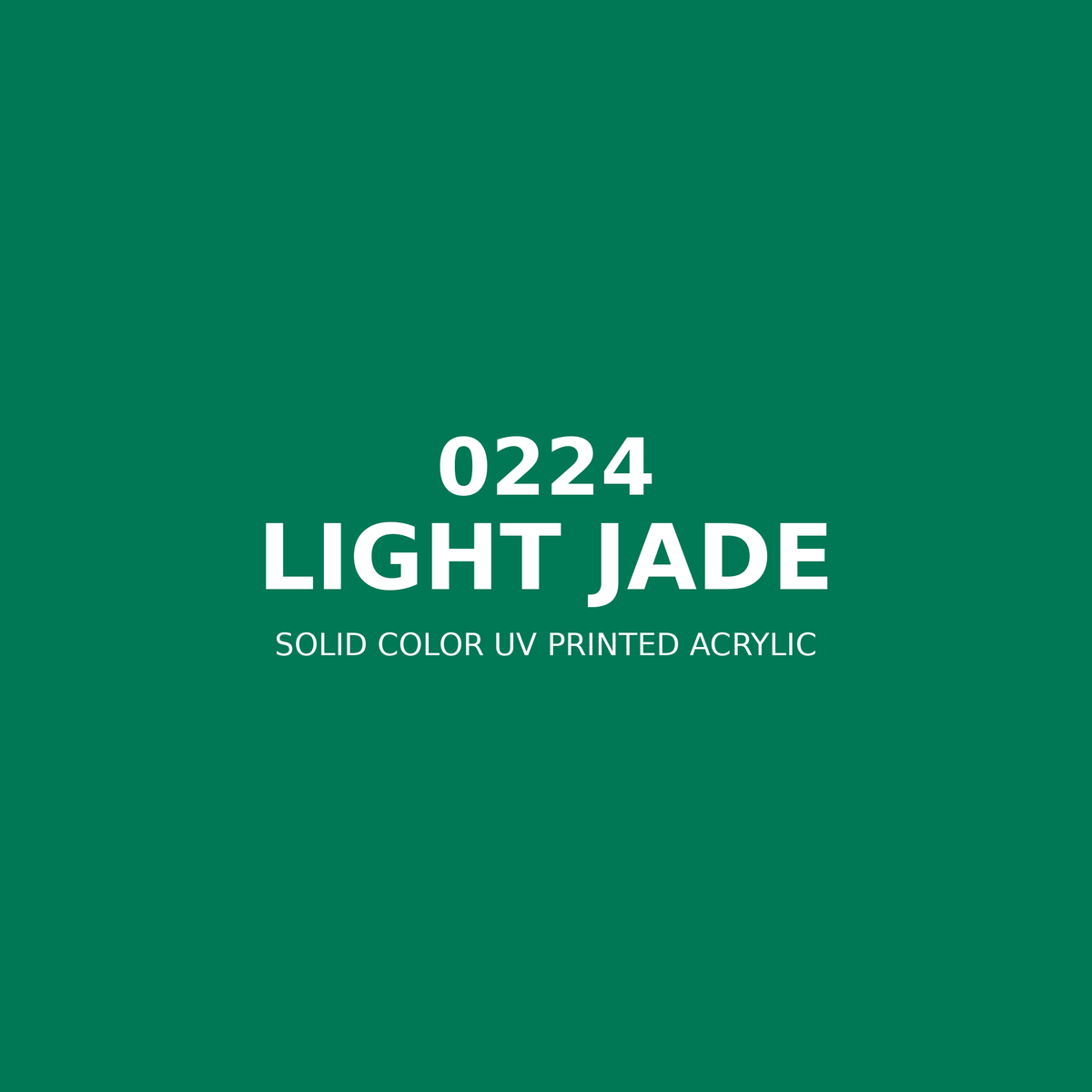0224 | Light Jade | Solid Color UV Printed Acrylic - Solid Color UV Printed Acrylic