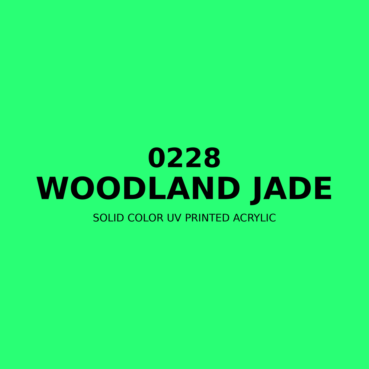 0228 | Woodland Jade | Solid Color UV Printed Acrylic - Solid Color UV Printed Acrylic