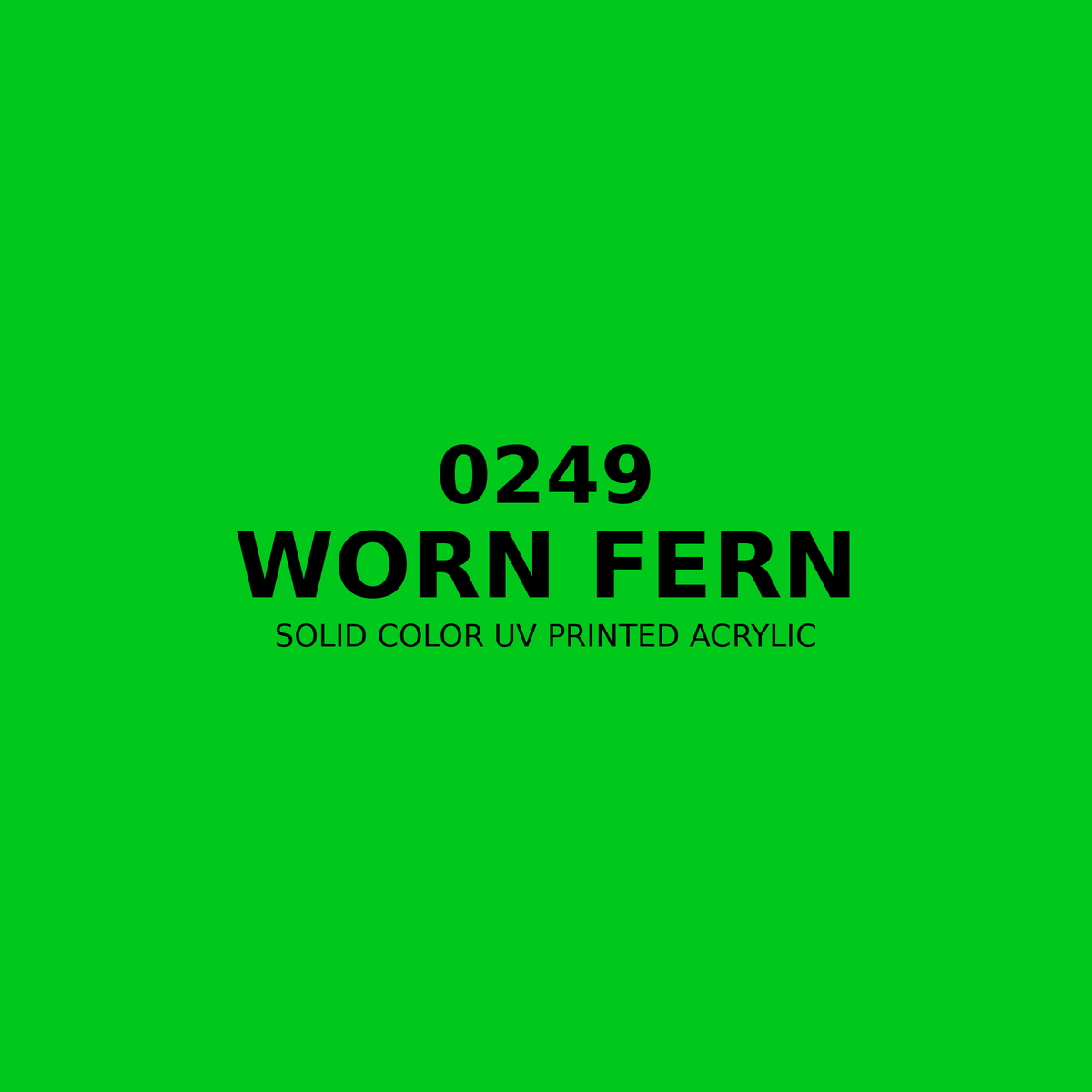0249 | Worn Fern | Solid Color UV Printed Acrylic - Solid Color UV Printed Acrylic