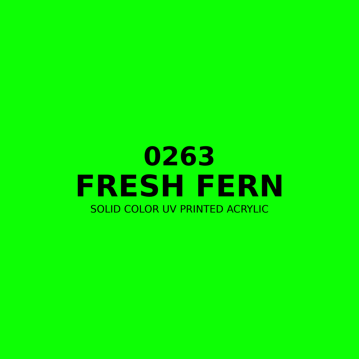 0263 | Fresh Fern | Solid Color UV Printed Acrylic - Solid Color UV Printed Acrylic