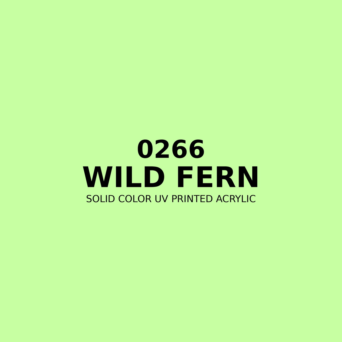 0266 | Wild Fern | Solid Color UV Printed Acrylic - Solid Color UV Printed Acrylic