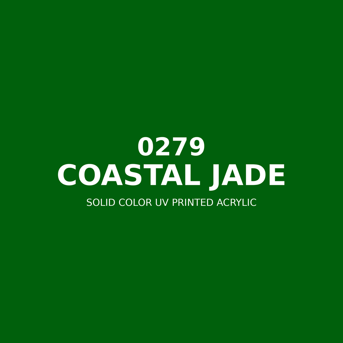 0279 | Coastal Jade | Solid Color UV Printed Acrylic - Solid Color UV Printed Acrylic