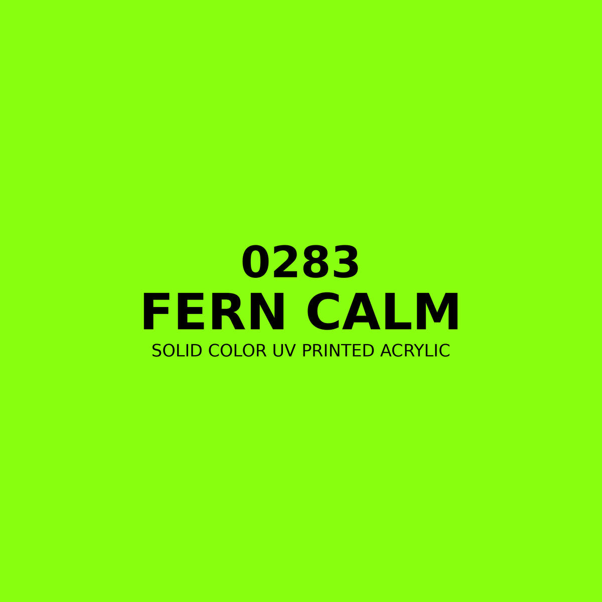 0283 | Fern Calm | Solid Color UV Printed Acrylic - Solid Color UV Printed Acrylic