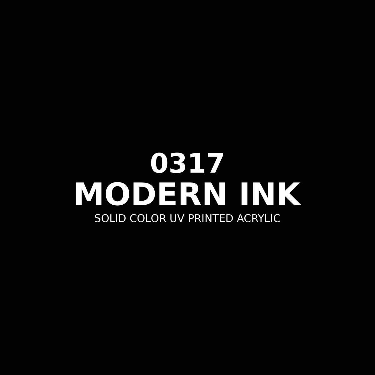 0317 | Modern Ink | Solid Color UV Printed Acrylic - Solid Color UV Printed Acrylic