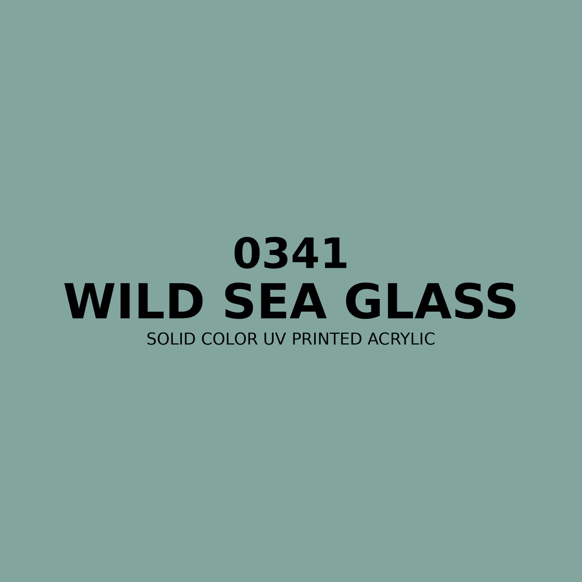 0341 | Wild Sea Glass | Solid Color UV Printed Acrylic - Solid Color UV Printed Acrylic
