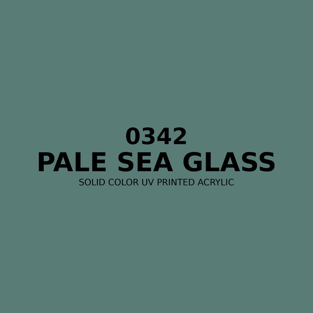 0342 | Pale Sea Glass | Solid Color UV Printed Acrylic - Solid Color UV Printed Acrylic