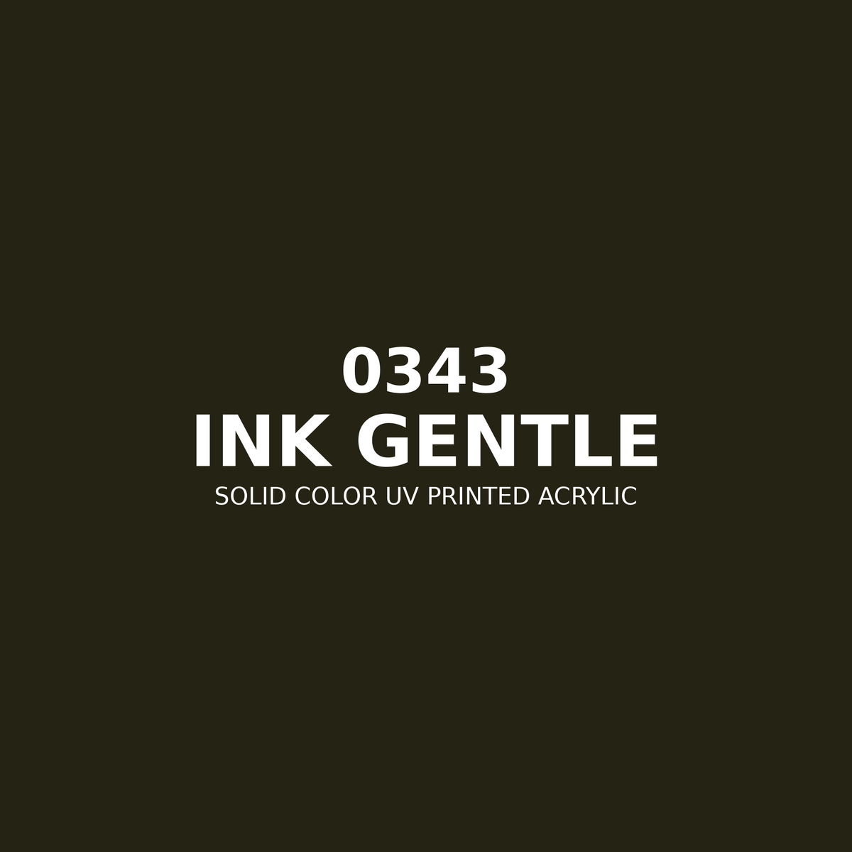 0343 | Ink Gentle | Solid Color UV Printed Acrylic - Solid Color UV Printed Acrylic