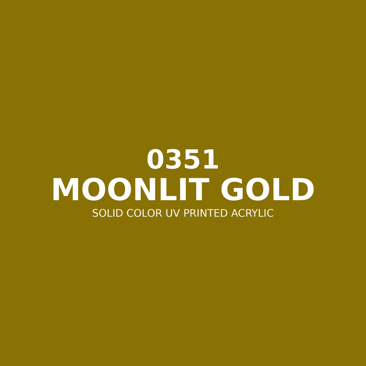 0351 | Moonlit Gold | Solid Color UV Printed Acrylic - Solid Color UV Printed Acrylic