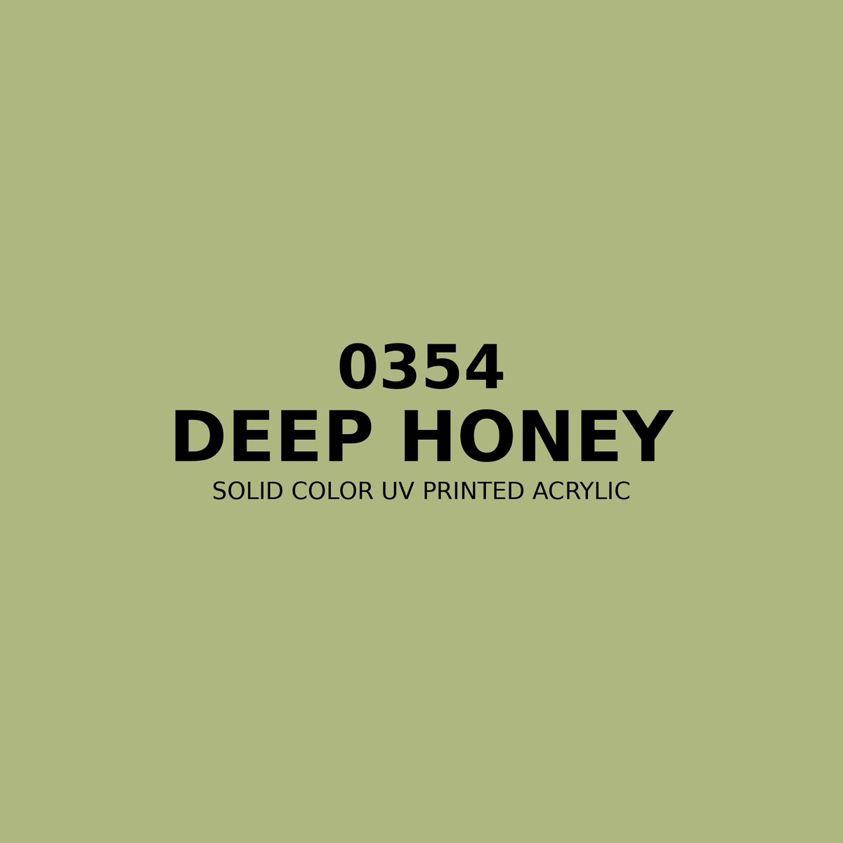 0354 | Deep Honey | Solid Color UV Printed Acrylic - Solid Color UV Printed Acrylic