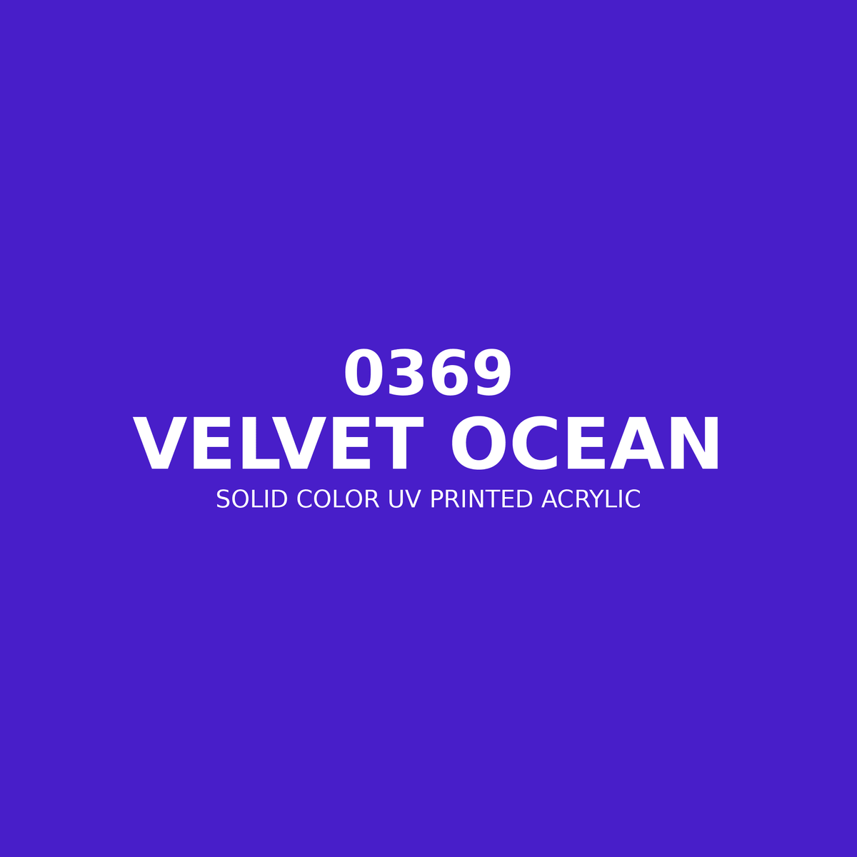 0369 | Velvet Ocean | Solid Color UV Printed Acrylic - Solid Color UV Printed Acrylic