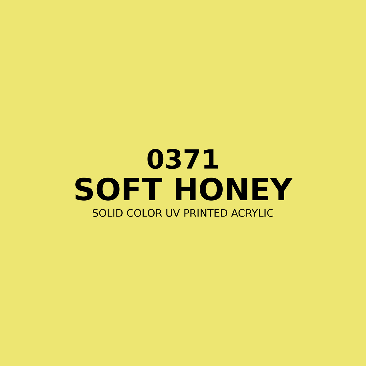 0371 | Soft Honey | Solid Color UV Printed Acrylic - Solid Color UV Printed Acrylic