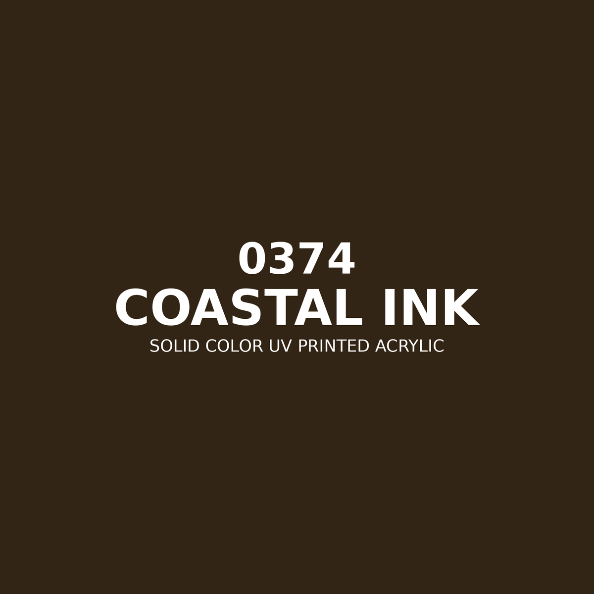 0374 | Coastal Ink | Solid Color UV Printed Acrylic - Solid Color UV Printed Acrylic