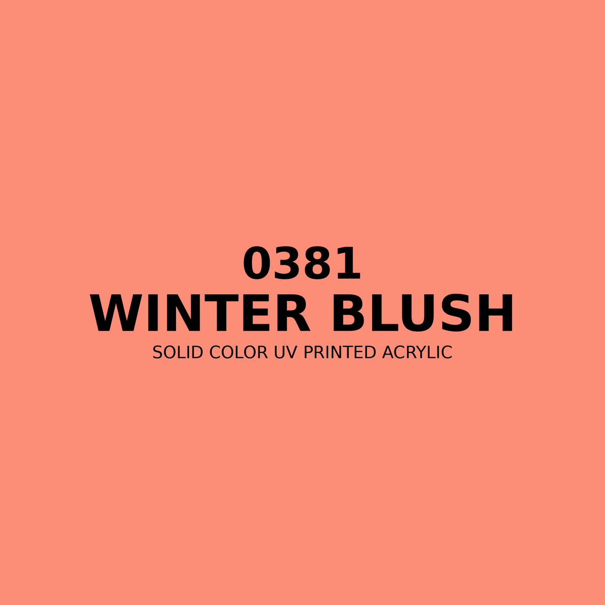 0381 | Winter Blush | Solid Color UV Printed Acrylic - Solid Color UV Printed Acrylic