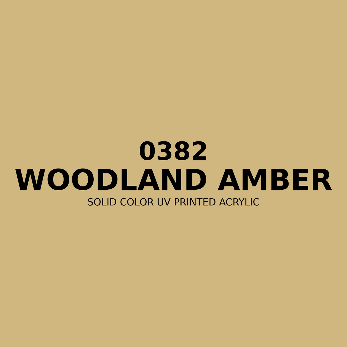 0382 | Woodland Amber | Solid Color UV Printed Acrylic - Solid Color UV Printed Acrylic