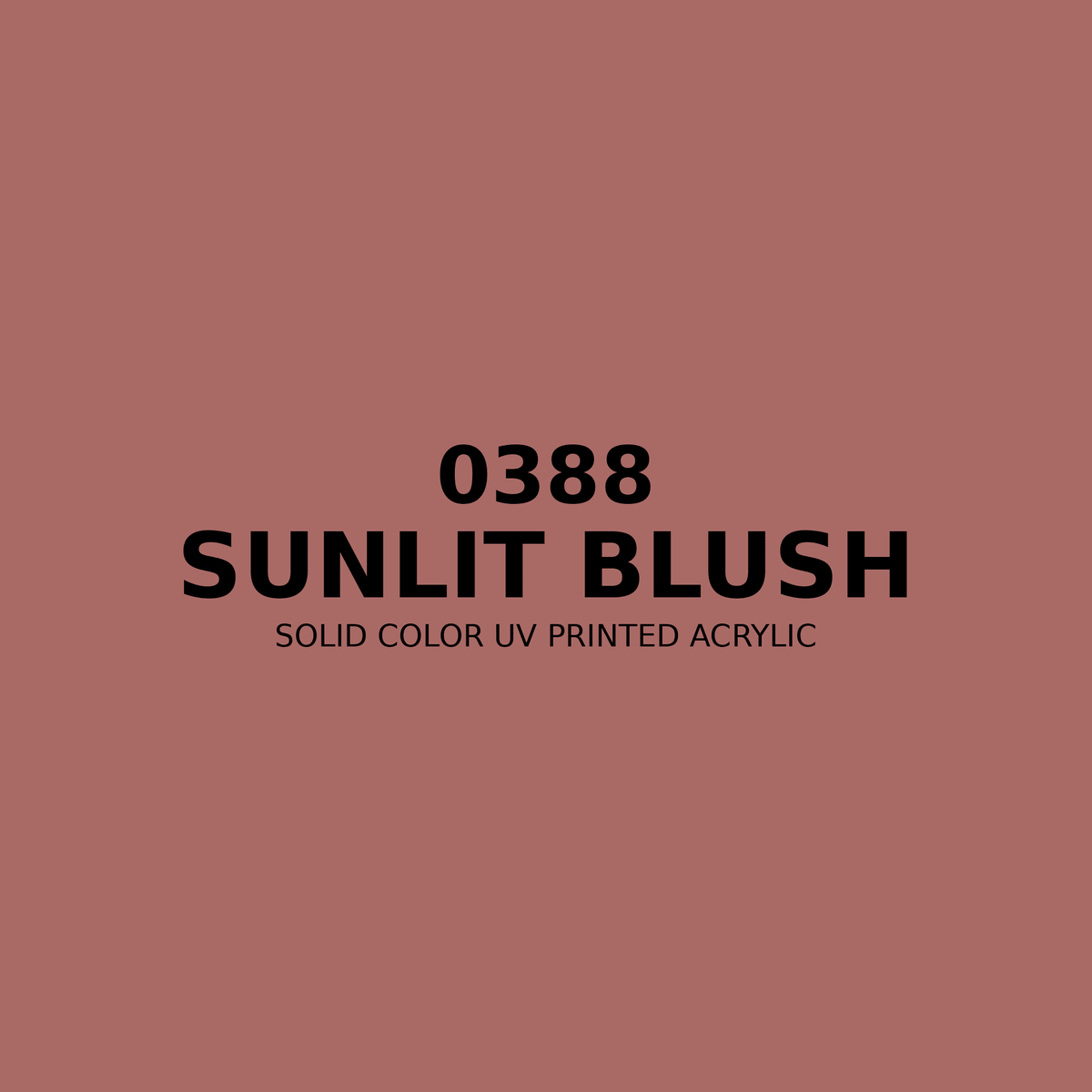 0388 | Sunlit Blush | Solid Color UV Printed Acrylic - Solid Color UV Printed Acrylic