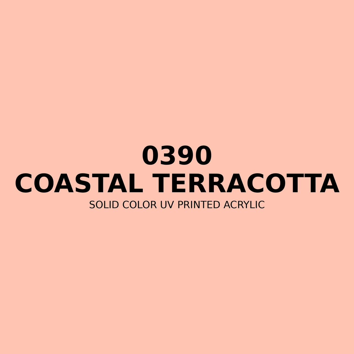0390 | Coastal Terracotta | Solid Color UV Printed Acrylic - Solid Color UV Printed Acrylic