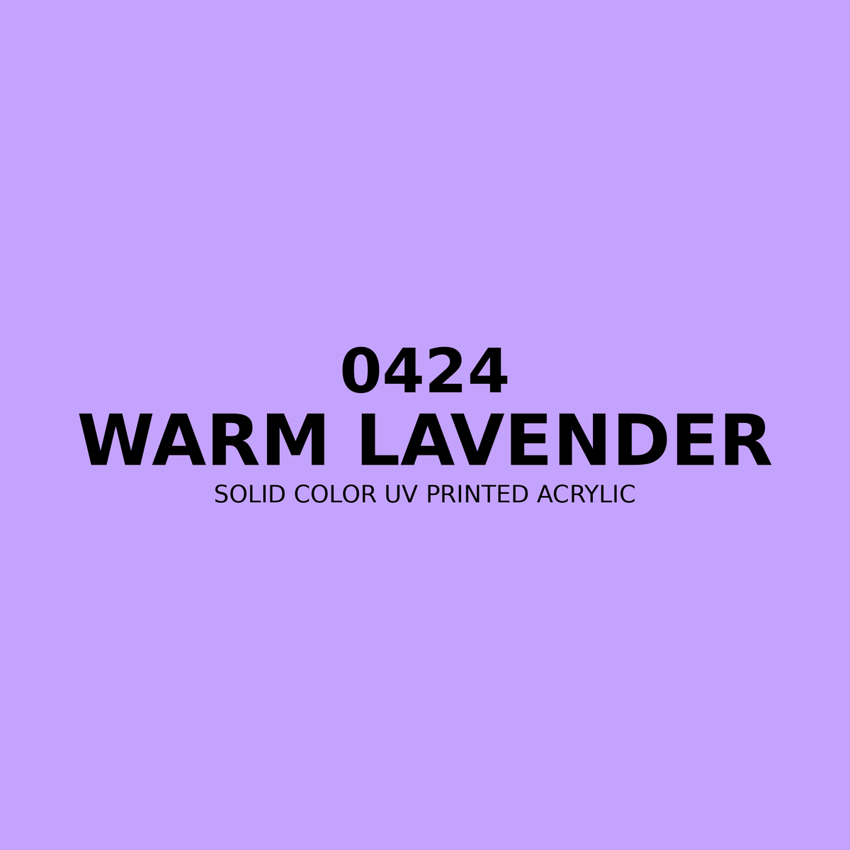 0424 | Warm Lavender | Solid Color UV Printed Acrylic - Solid Color UV Printed Acrylic