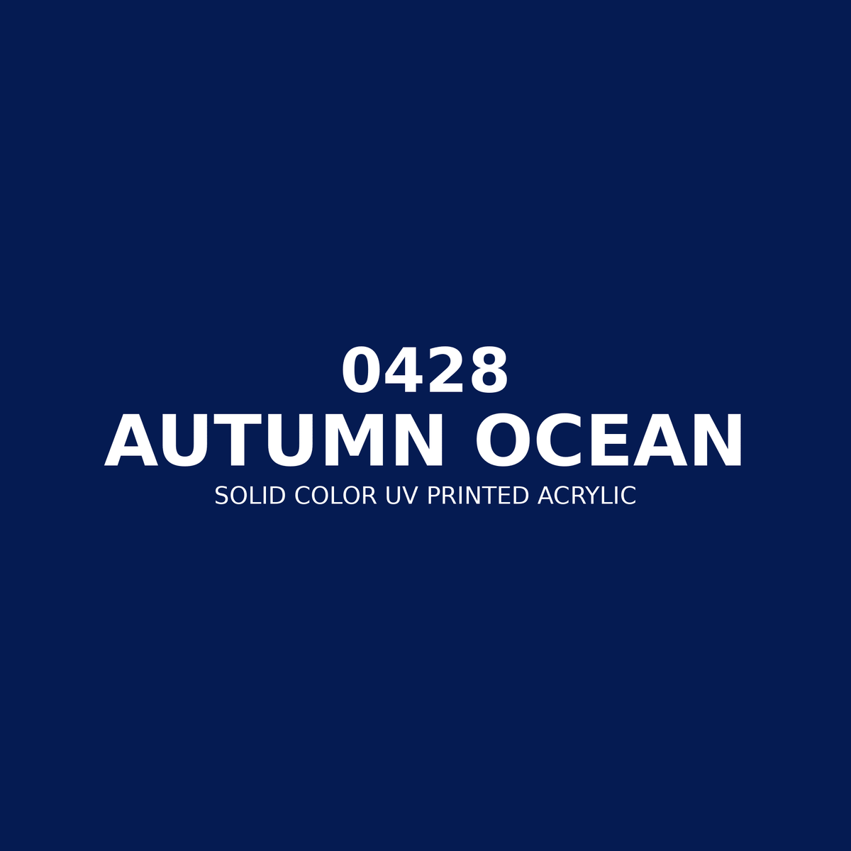 0428 | Autumn Ocean | Solid Color UV Printed Acrylic - Solid Color UV Printed Acrylic