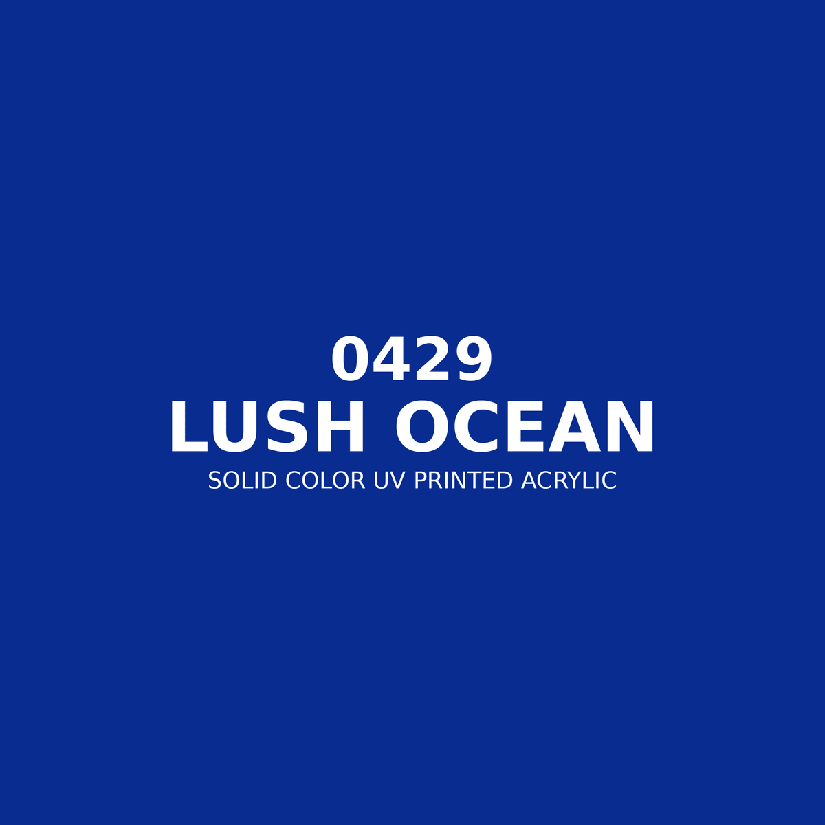 0429 | Lush Ocean | Solid Color UV Printed Acrylic - Solid Color UV Printed Acrylic