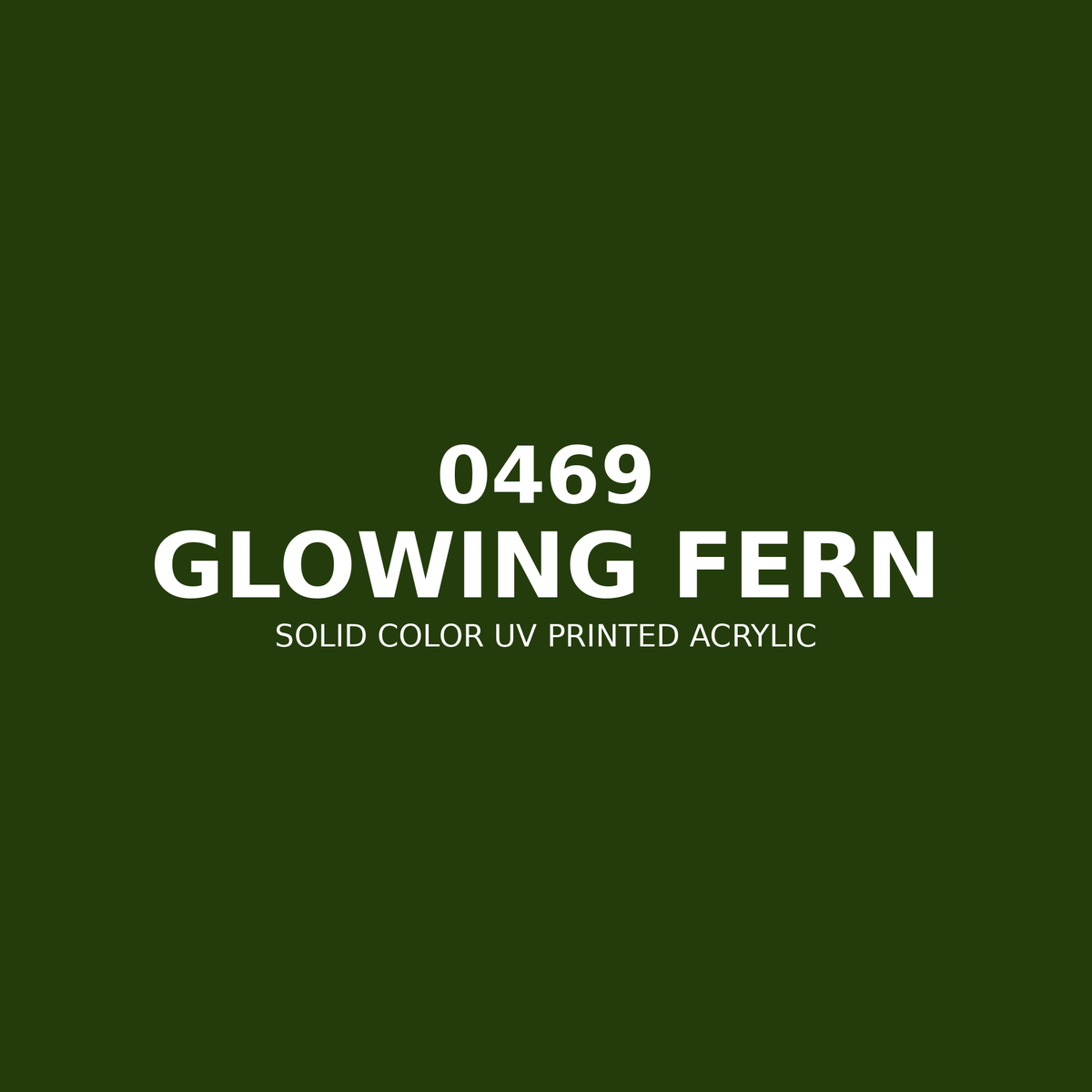 0469 | Glowing Fern | Solid Color UV Printed Acrylic - Solid Color UV Printed Acrylic