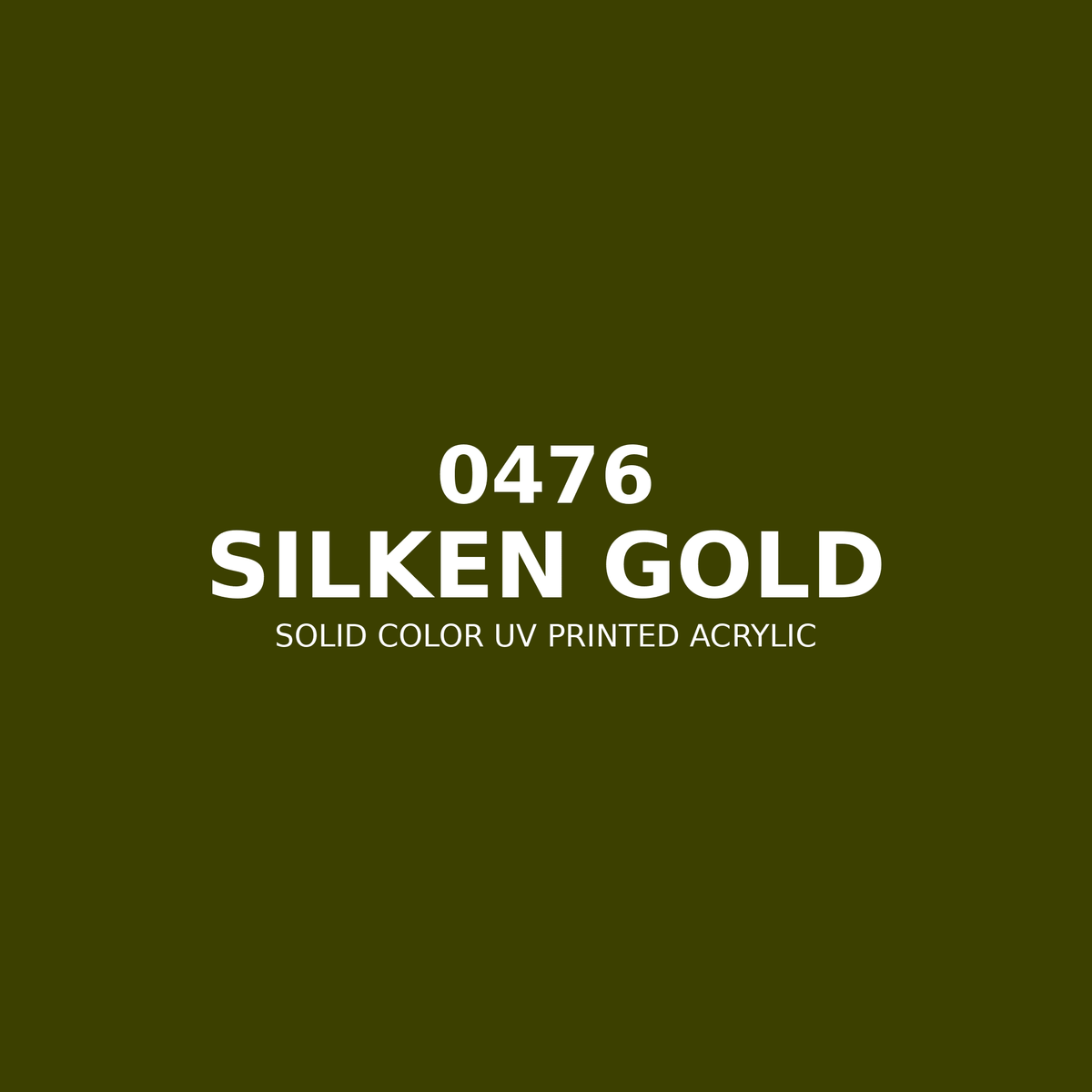 0476 | Silken Gold | Solid Color UV Printed Acrylic - Solid Color UV Printed Acrylic