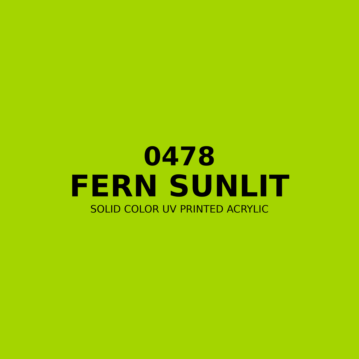 0478 | Fern Sunlit | Solid Color UV Printed Acrylic - Solid Color UV Printed Acrylic