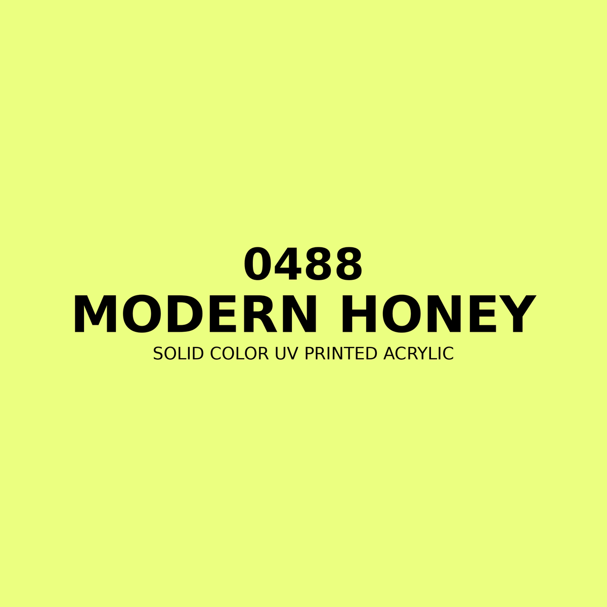 0488 | Modern Honey | Solid Color UV Printed Acrylic - Solid Color UV Printed Acrylic