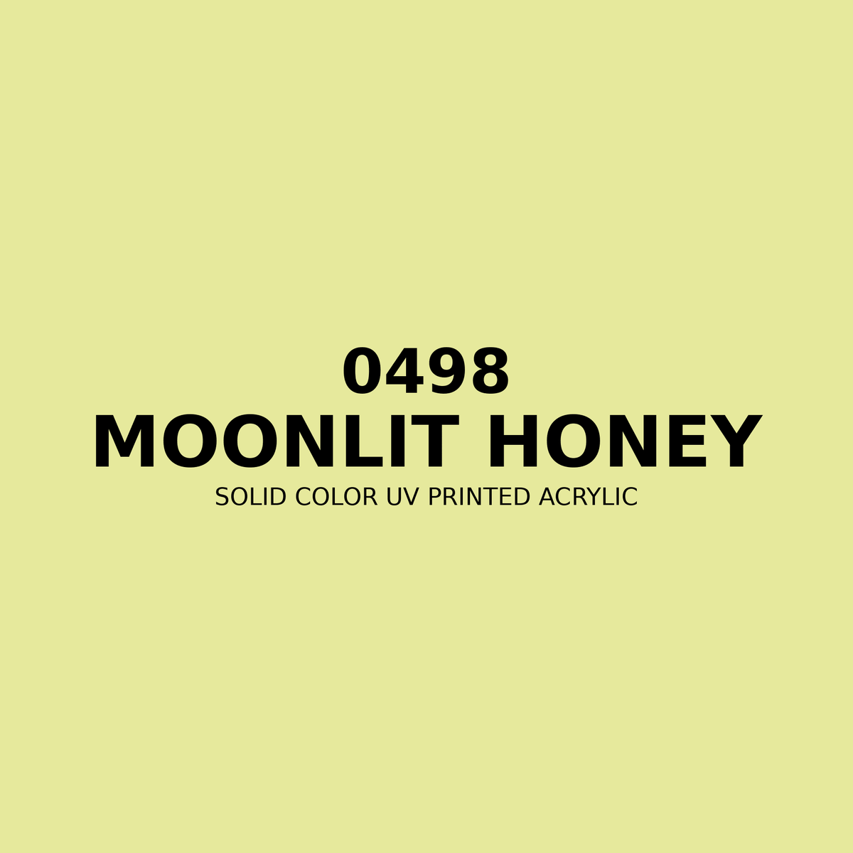 0498 | Moonlit Honey | Solid Color UV Printed Acrylic - Solid Color UV Printed Acrylic
