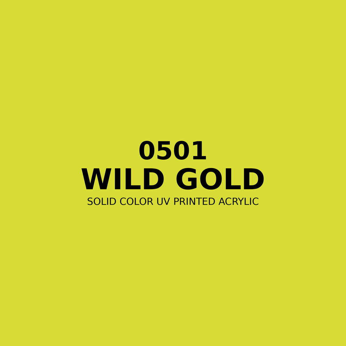 0501 | Wild Gold | Solid Color UV Printed Acrylic - Solid Color UV Printed Acrylic