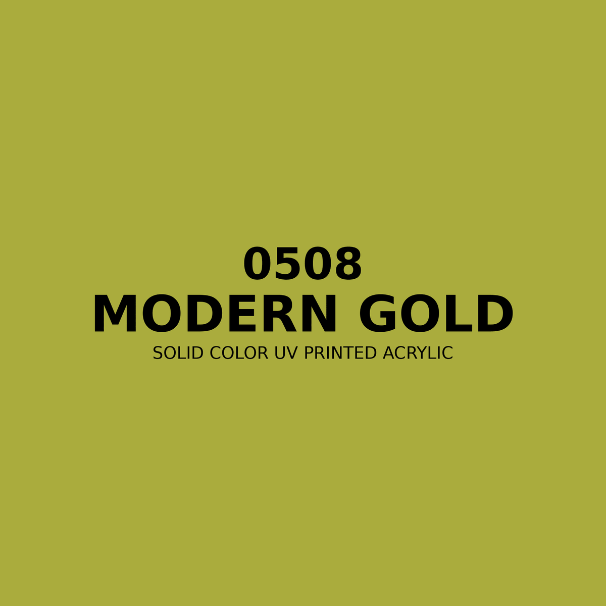 0508 | Modern Gold | Solid Color UV Printed Acrylic - Solid Color UV Printed Acrylic