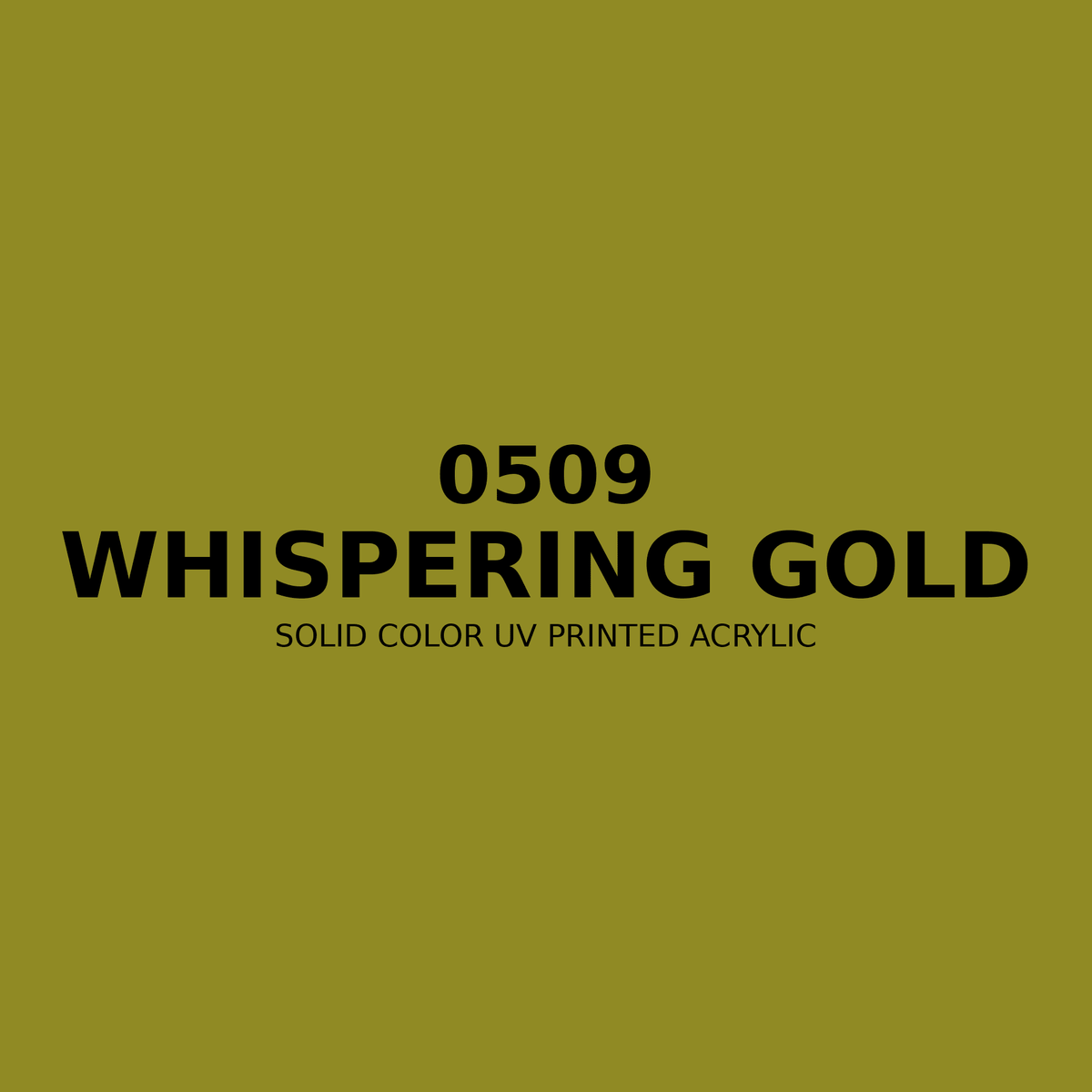 0509 | Whispering Gold | Solid Color UV Printed Acrylic - Solid Color UV Printed Acrylic