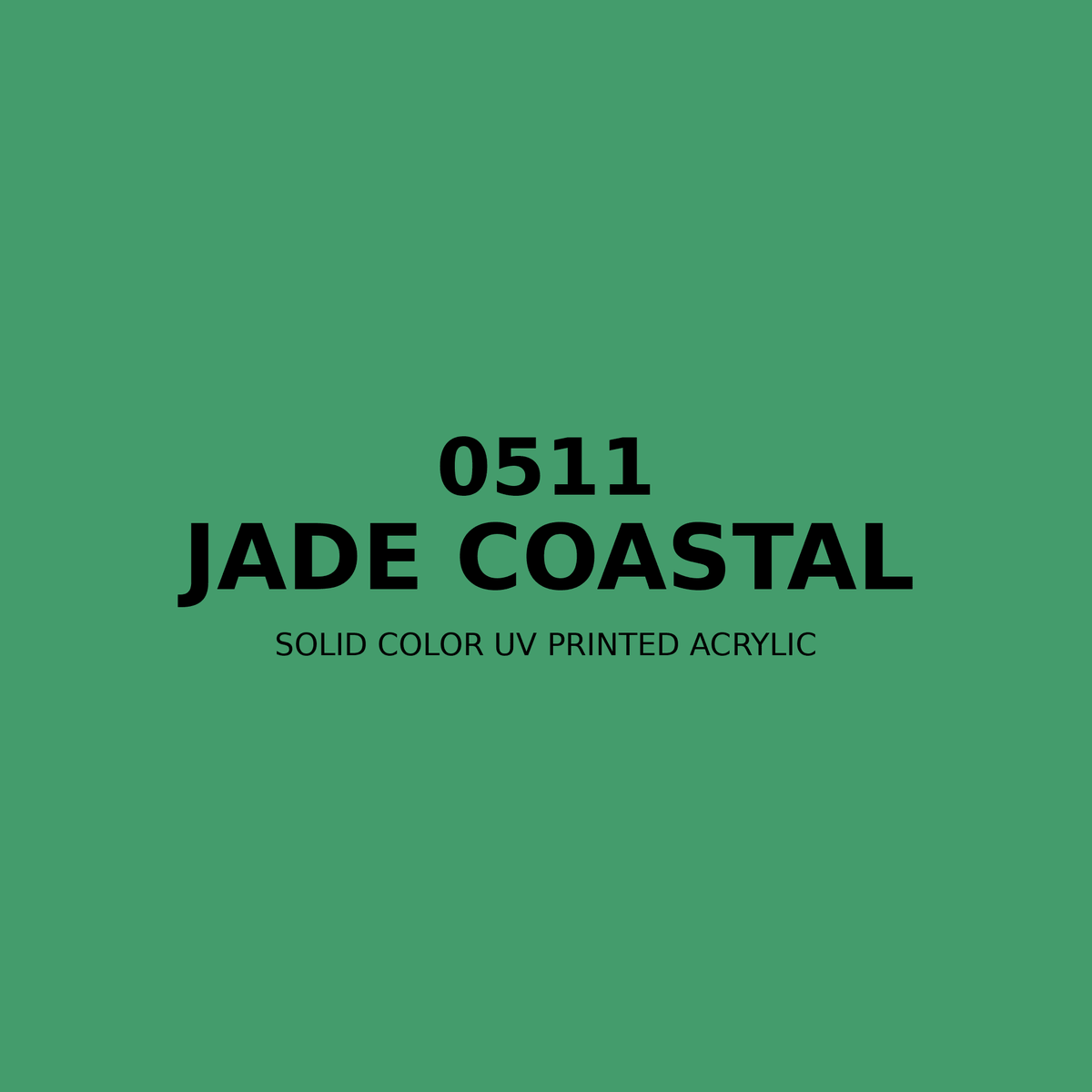 0511 | Jade Coastal | Solid Color UV Printed Acrylic - Solid Color UV Printed Acrylic