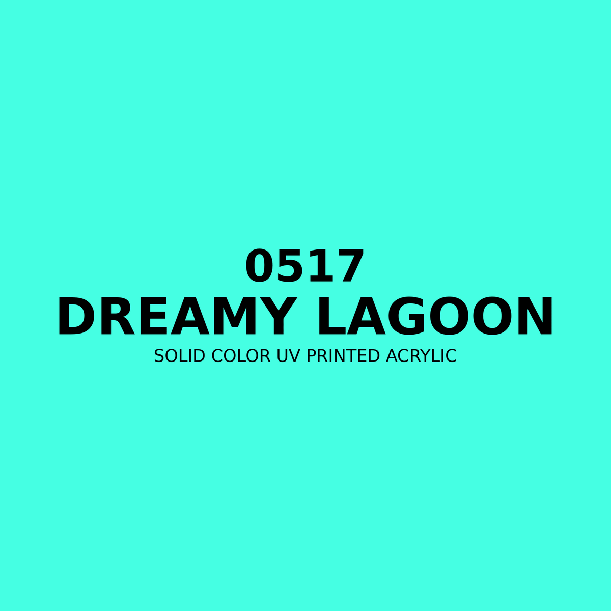 0517 | Dreamy Lagoon | Solid Color UV Printed Acrylic - Solid Color UV Printed Acrylic
